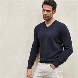 Berkeley | Brockton V-Neck | Herrestrik Navy