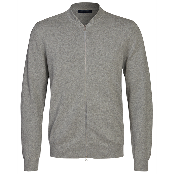 Berkeley | Brockton Full Zip | Unisex Strik Lys Grå