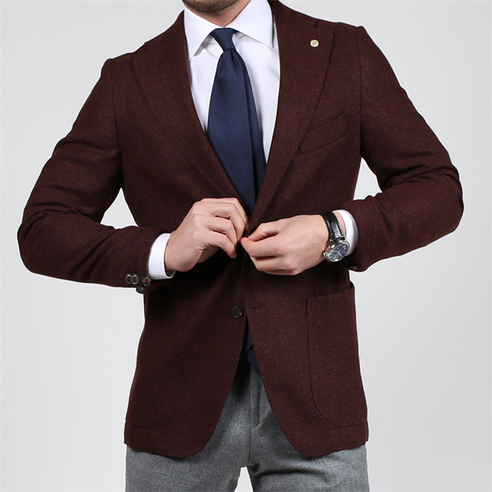 Arving aldrig Mild Cavaliere | Roy | Slim Fit Jakke Bordeaux