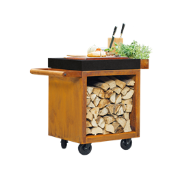 OFYR Mise en Place Table Corten 65 PRO Ceramic Dark Grey