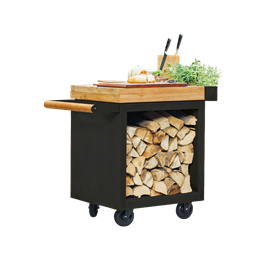 OFYR Mise en Place Table Black 65 PRO Teak Wood