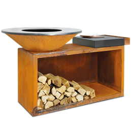 OFYR Grill Island Corten 100 Ceramic Dark Grey