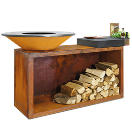 OFYR Grill Island Corten 85 Ceramic Dark Grey