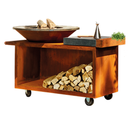 OFYR Grill Island Corten 100 PRO Ceramic Dark Grey