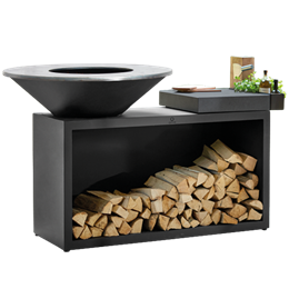 OFYR Grill Island Black 100 Ceramic Dark Grey