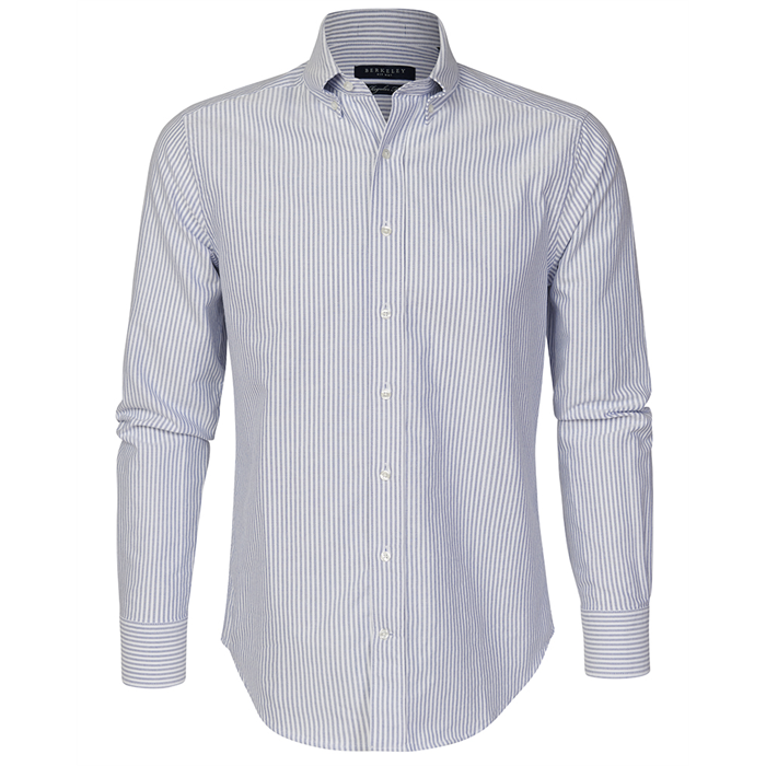 Berkeley | Porto Oxford Regular | Herreskjorte Hvid/Blå