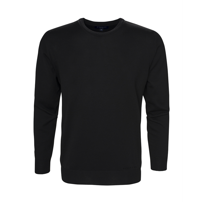 Berkeley | Wilton Cashwool Crewneck | Herrestrik Black