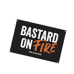 The Bastard Man Cave Plate ‘Bastard on fire’
