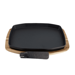 The Bastard Sizzling Plate & Holder Cast Iron L/M