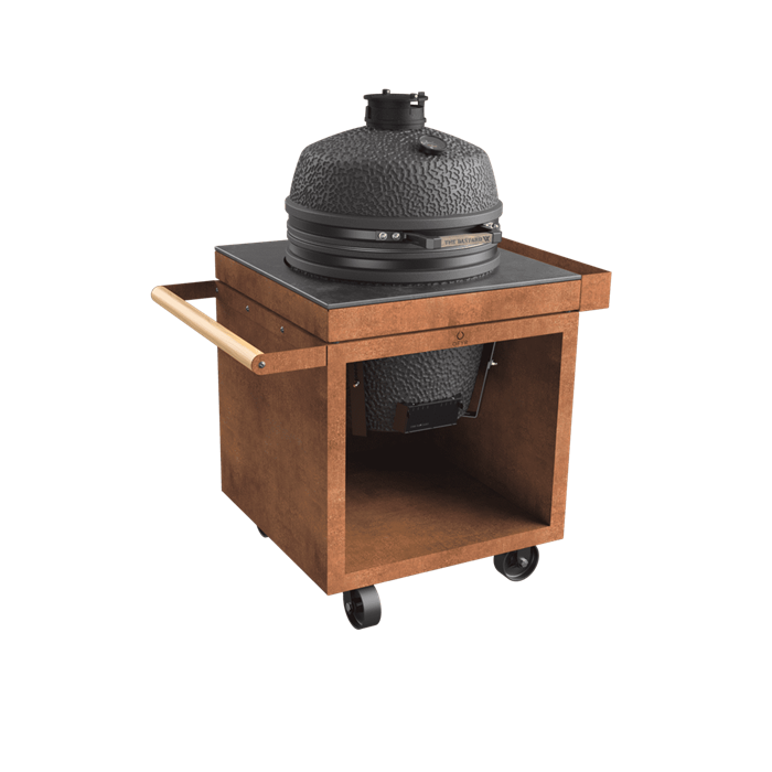 OFYR Kamado Table 75 Corten PRO+ Ceramic Dark