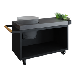 OFYR Kamado Table Black PRO Concrete BGE