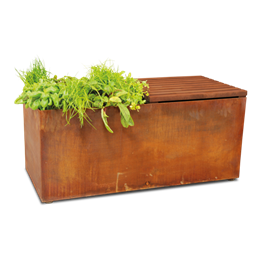OFYR Herb Garden Bench Corten