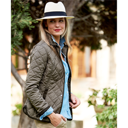 Berkeley | Derby Quilt | Damejakke Olive